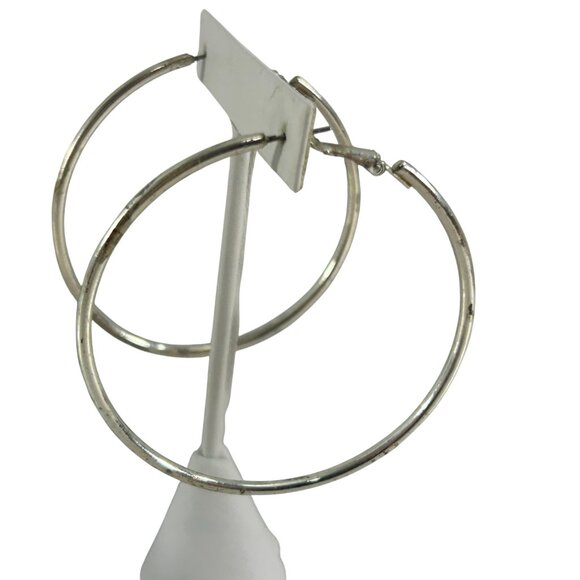 Mixed Lot 11 Earrings Dangle Hoops Beaded Rhinestones Silver Tone - Picture 11 of 16